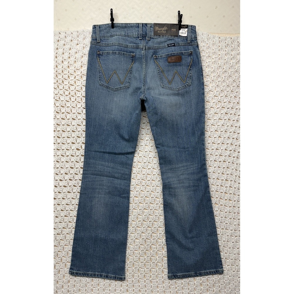 Wrangler Retro Mae Bootcut Jeans Women Sz 11/32 W32 L31 Blue Denim Mid Rise